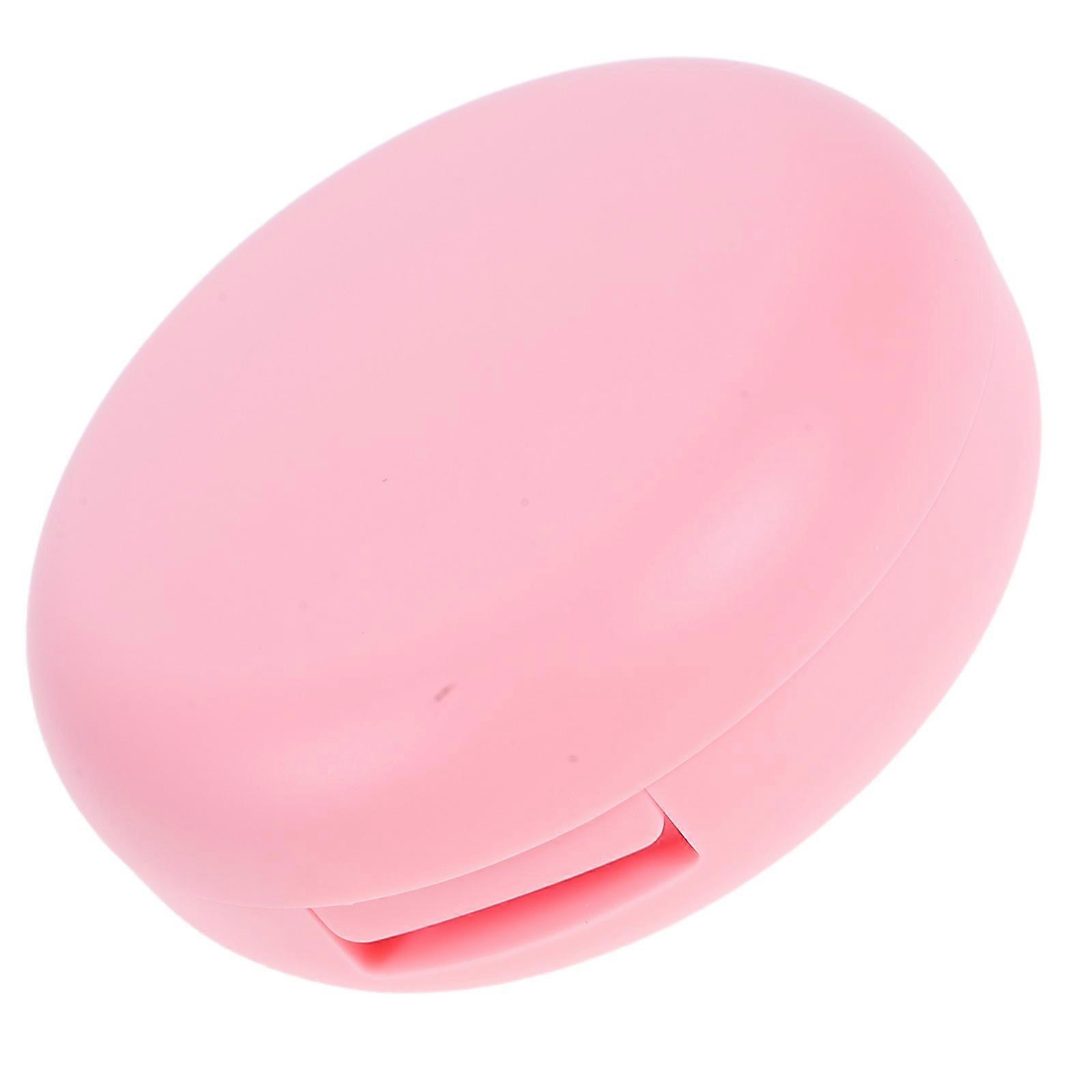 3Pcs Pink Empty Blush Compact Case with Mirror for Makeup Contouring
