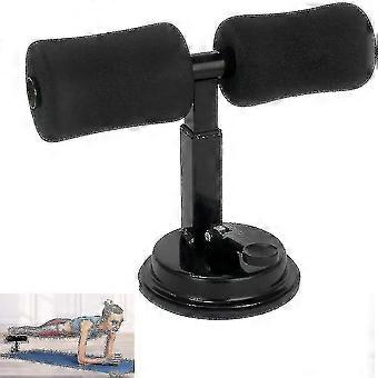 Sit Up Floor Bar, Portable Adjustable Sit Up Equipment, Black-HH