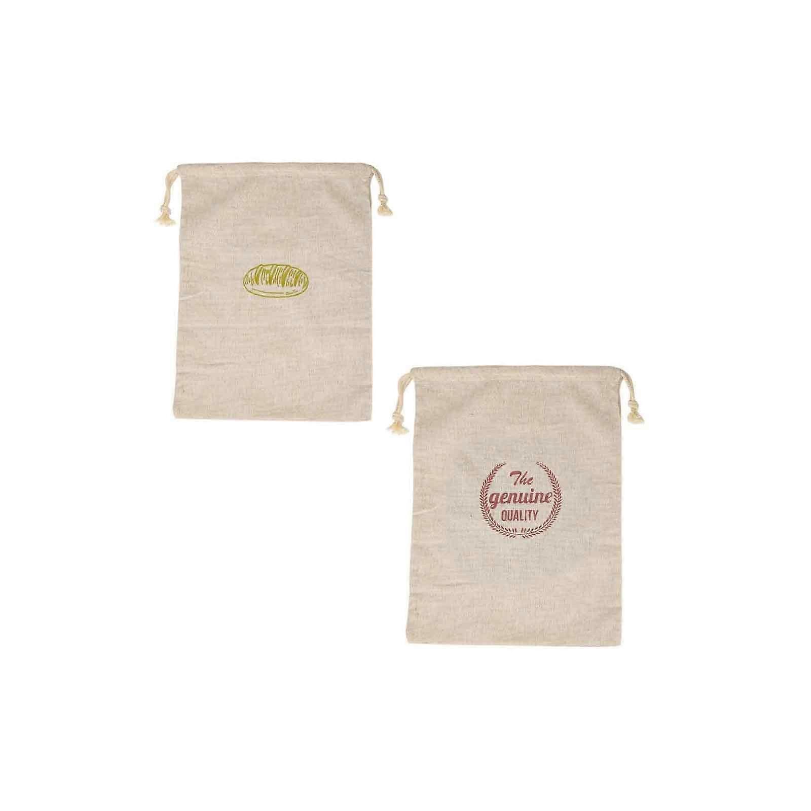 Reusable Linen Bread Bag With Drawstring