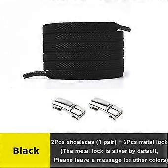 24 Color No Tie Shoe Laces Elasticity Upgraded Version Metal lock Magnetic Shoelaces Flat Sports Competition Sneakers Lazy Lace