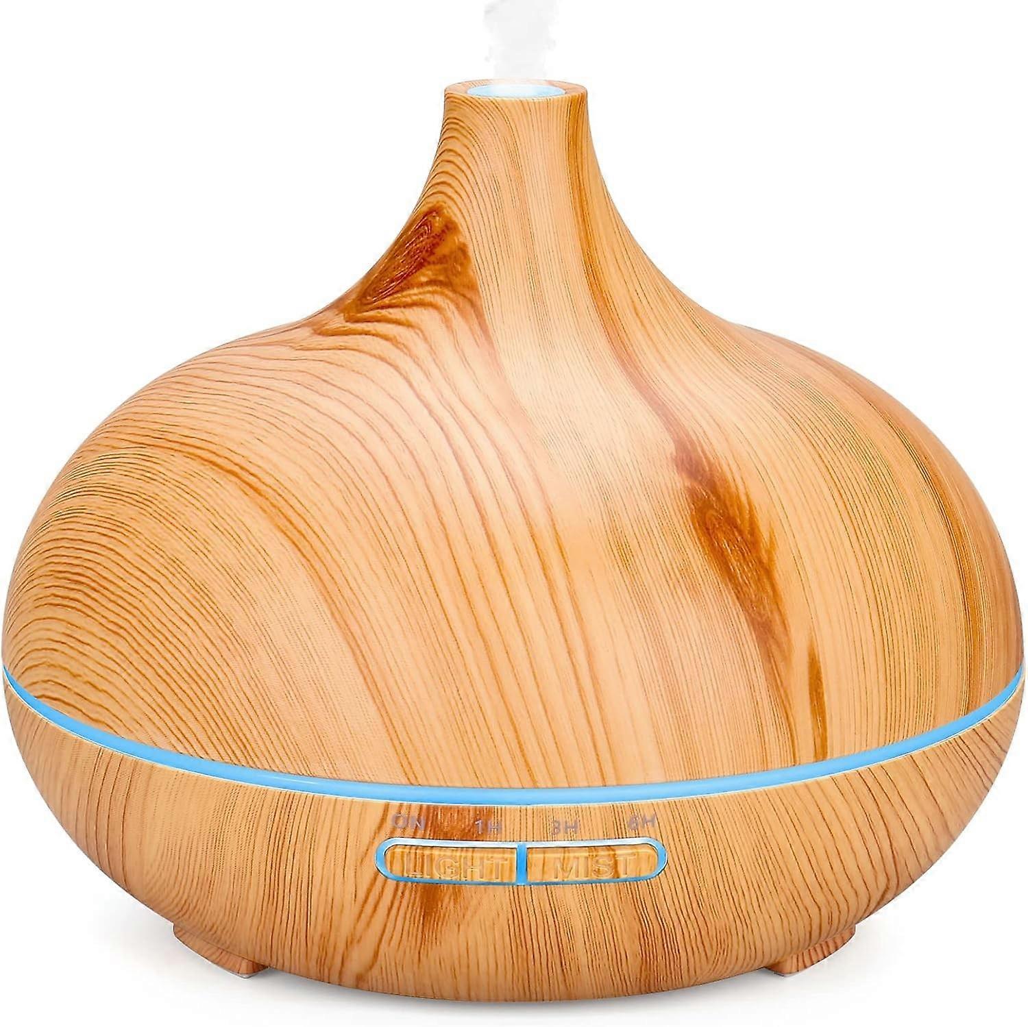 500Ml Essential Oil Diffuser, Ultrasonic Humidifier Aromatherapy Diffuser With 7 Colors LED Lights,