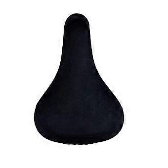 Black BMX Bike Saddle, Flannel Surface Comfort Bicycle Seat, Replacement Saddle for BMX Dirt Jump Freestyle Bike