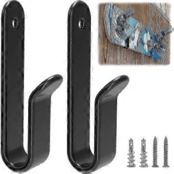 Horizontal Rubber-Coated Snowboard Wall Mounts
