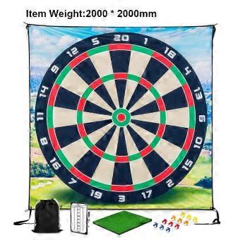 Golfs Chipping Game with Sticky Balls and Darts Chipping Golfs & Dart Practice Mats Indoors