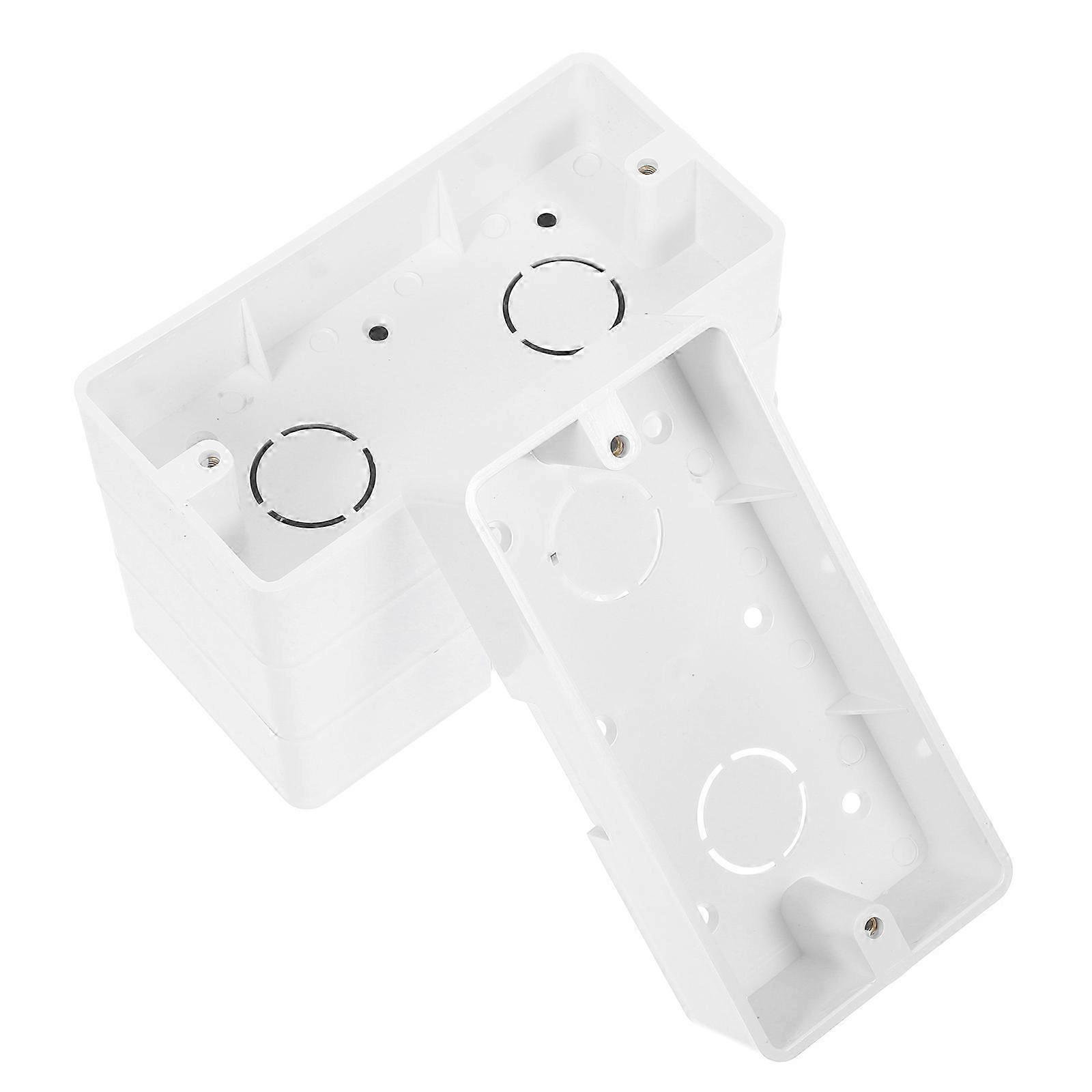 Electrical Junction Box Plastic compatible with Connecting 4Pcs Surface Mount Wall Socket