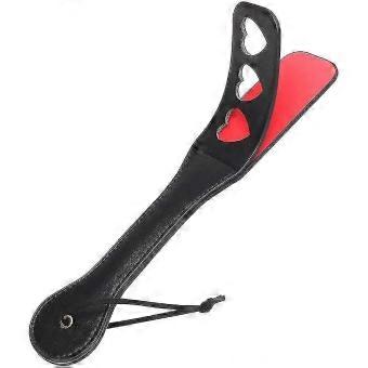 Black PU Leather Horse Crop with Anti-Slip Gel Grip, Faux Leather Riding Whip-spai