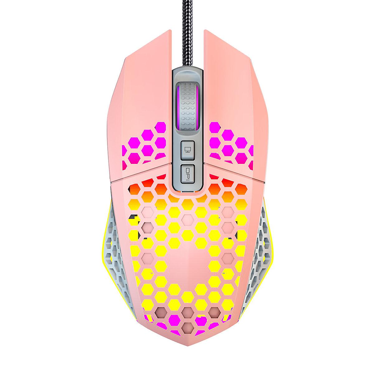 Wired Gaming Mouse 8000dpi 7 Buttons Honeycomb Hollow Rgb Backlight Home Office Business Gaming Mouse For Desktop Computer Laptop Pc