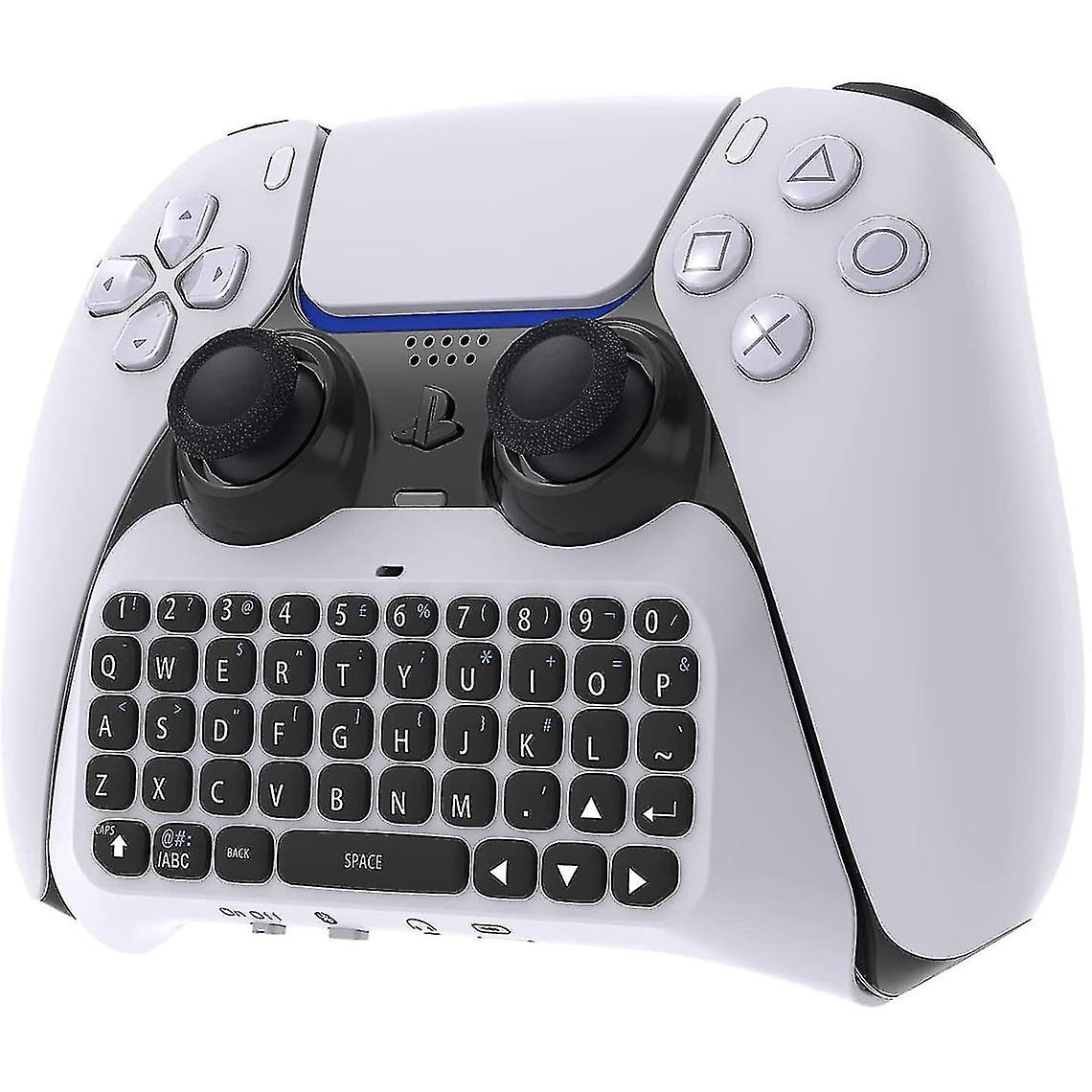 Wireless Controller Keyboard For Ps5, Bluetooth 3.0 Portable Mini Gamepad Chat Pad With Built-in Speak