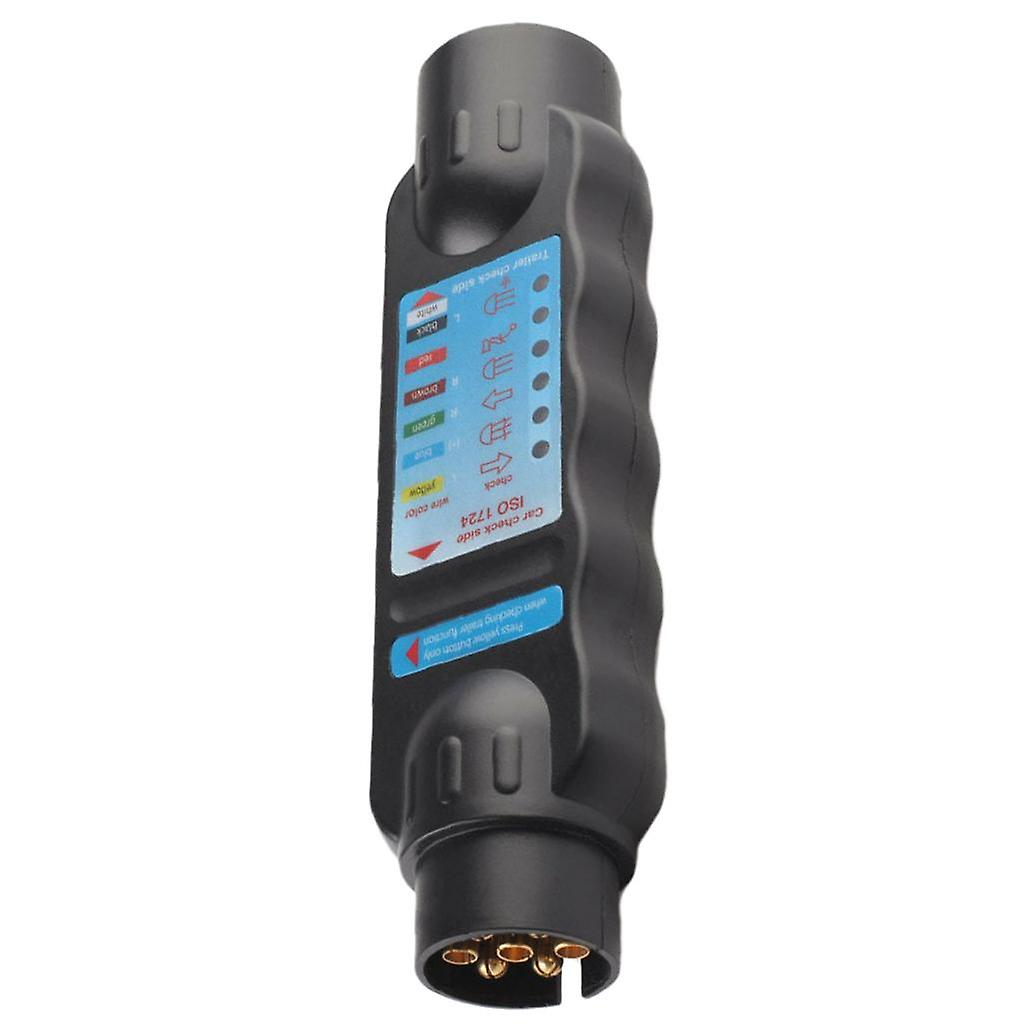 Set of 1 7 Pin Tow Bar Wiring Circuit Tester ROHS Approved for Car Trailer