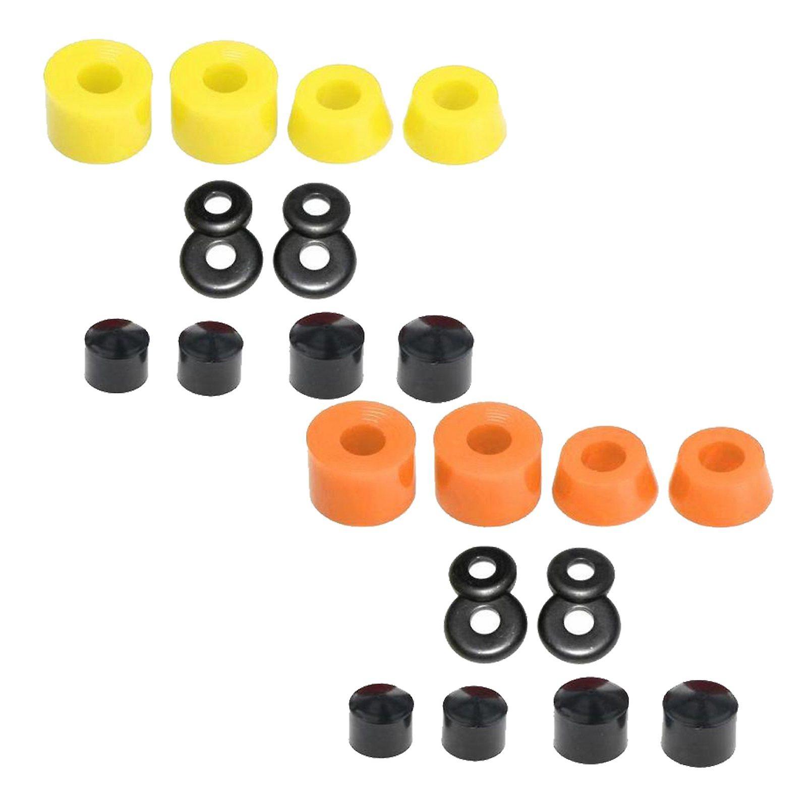 2 Sets Skateboard Bushing Replacement Cups Washers Longboard Rebuild Kits