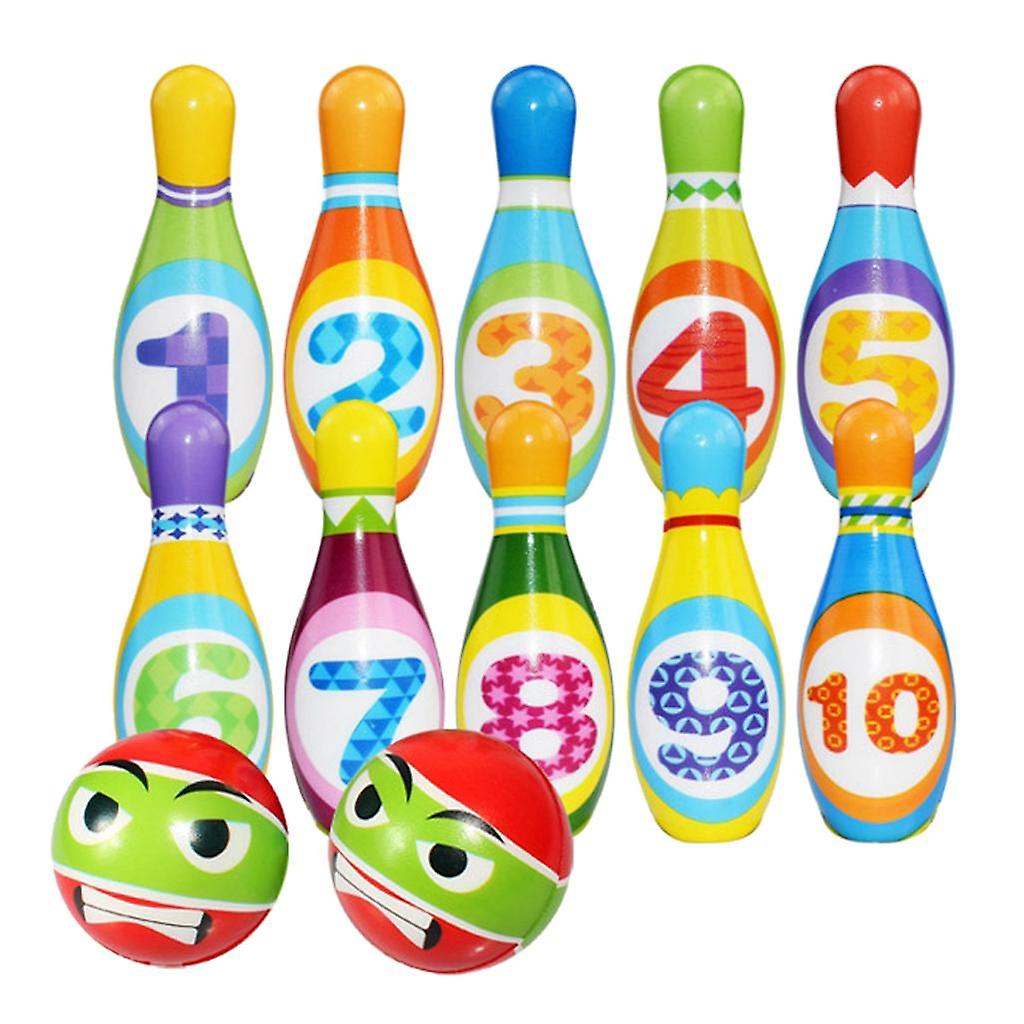カラフルなミニボウリングボールプレイセットキッズ屋内屋外ゲームのおもちゃギフト