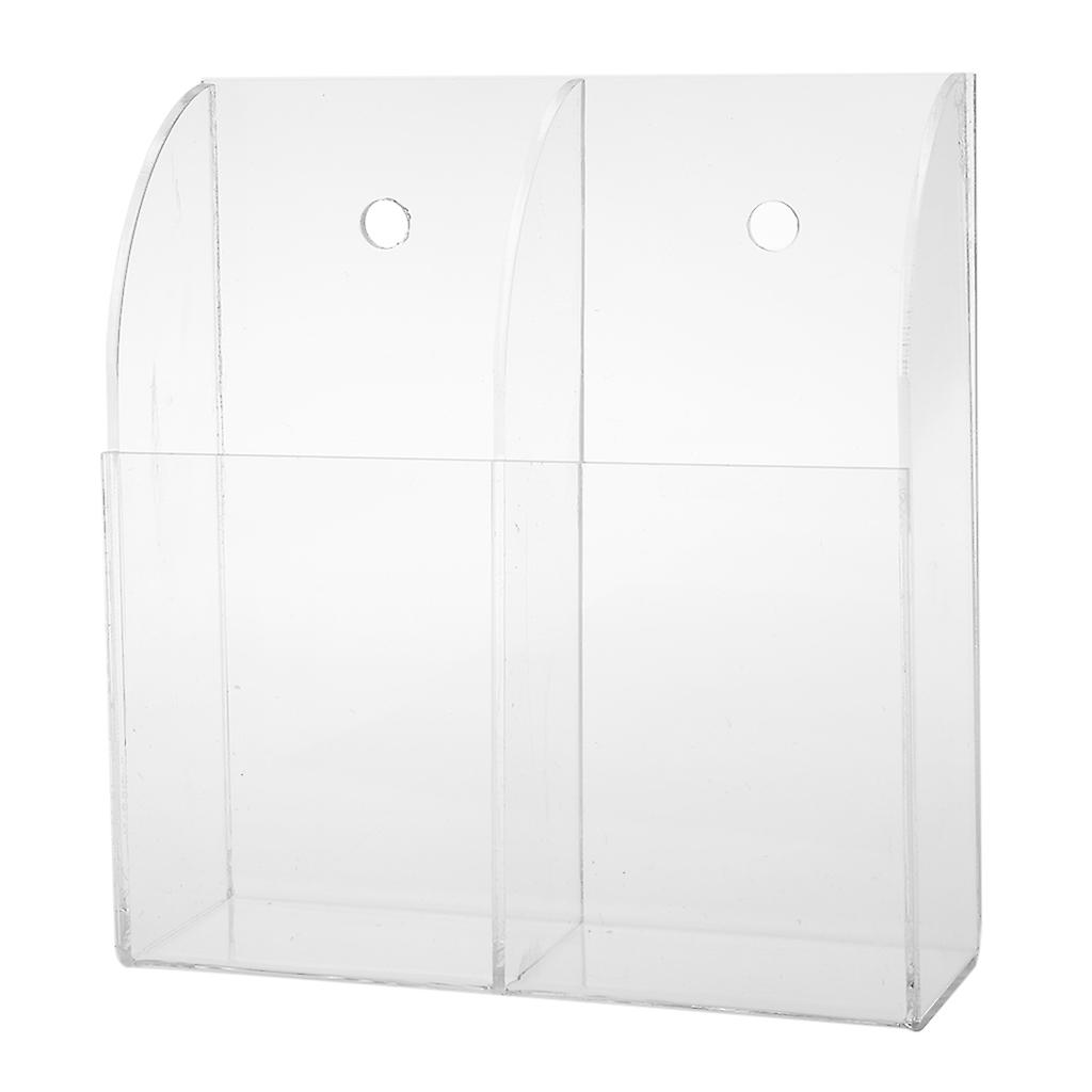 טלוויזיה אקרילית מארז מחזיק שלט רחוק לטלוויזיה אקרילית תיבת אחסון לתלייה על קיר