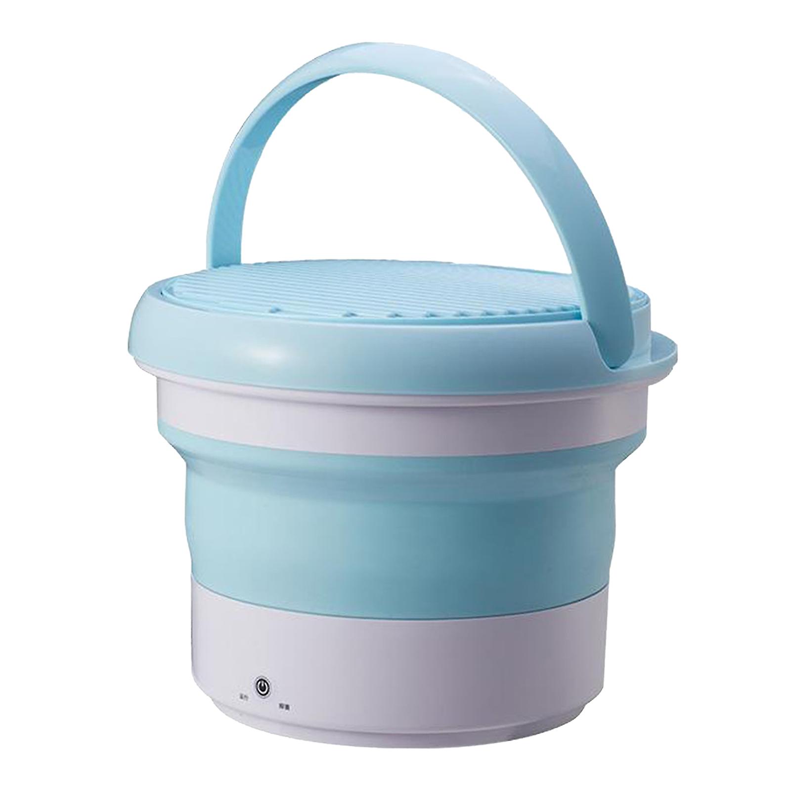 Mini Portable Washing Machine Folding Small Washing Machine for Dorm Green