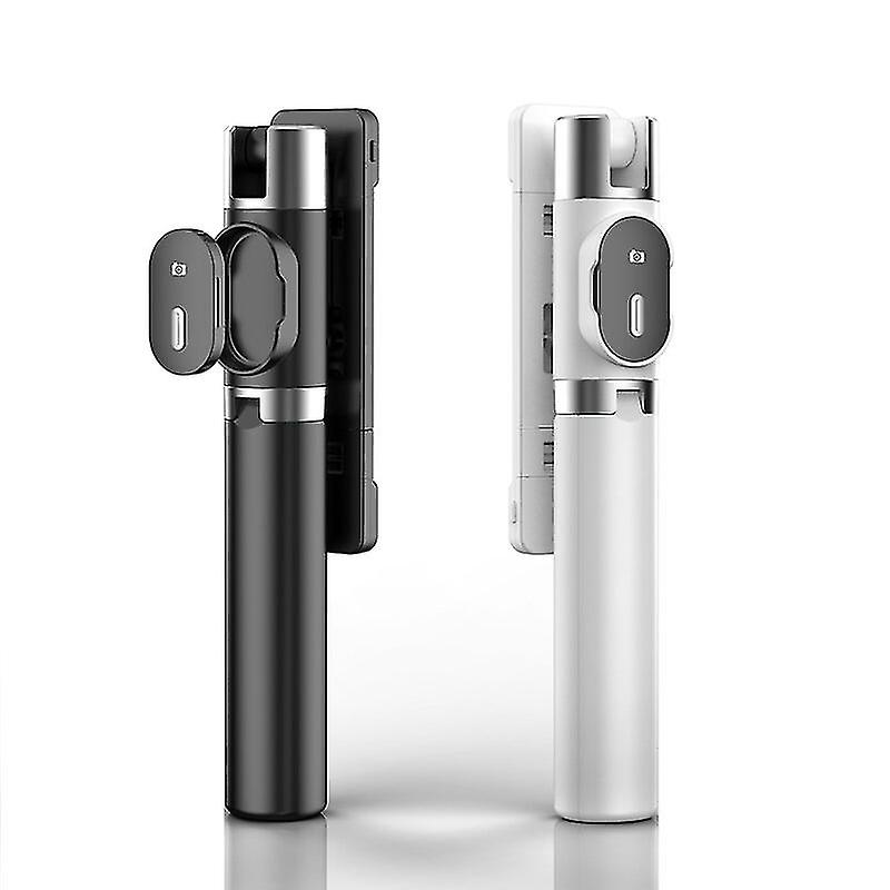 Langaton Bluetooth-selfie-tikku taitettava mini-jalusta kaksinkertaisella täyttövalolaukaisimella ios Android -älypuhelimeen