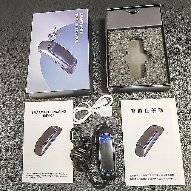 Elektrisk Smart Anti Snorken Enhed Ems Pulse Stop Snorken Bærbar Komfortabel Søvn Godt Snorken Stop Søvnapnø Hjælp Usb