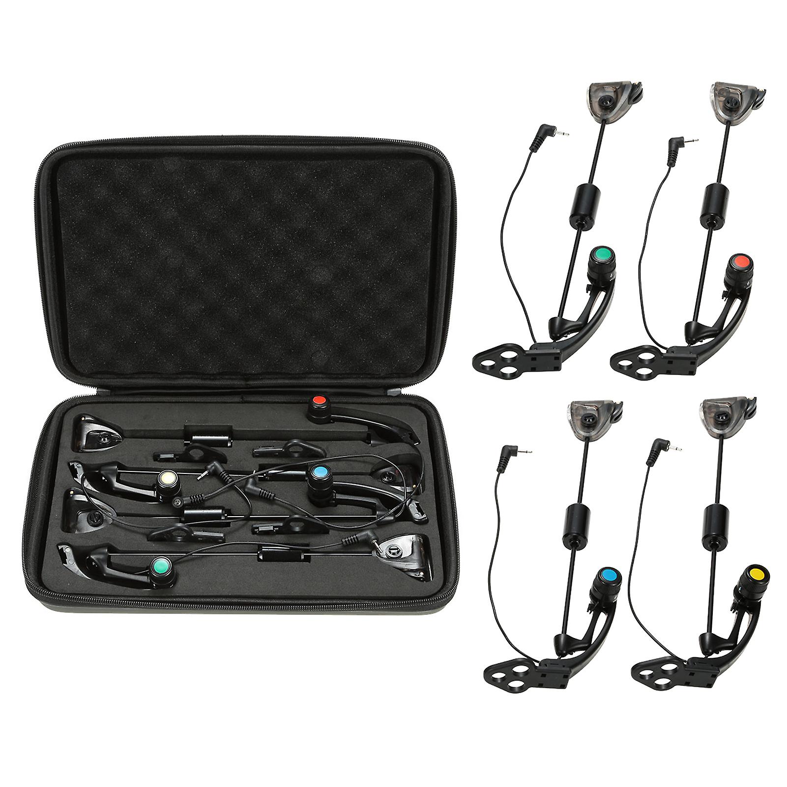 4pcs Led Fishing Swingers Set Fish Bite Indicator Illuminator