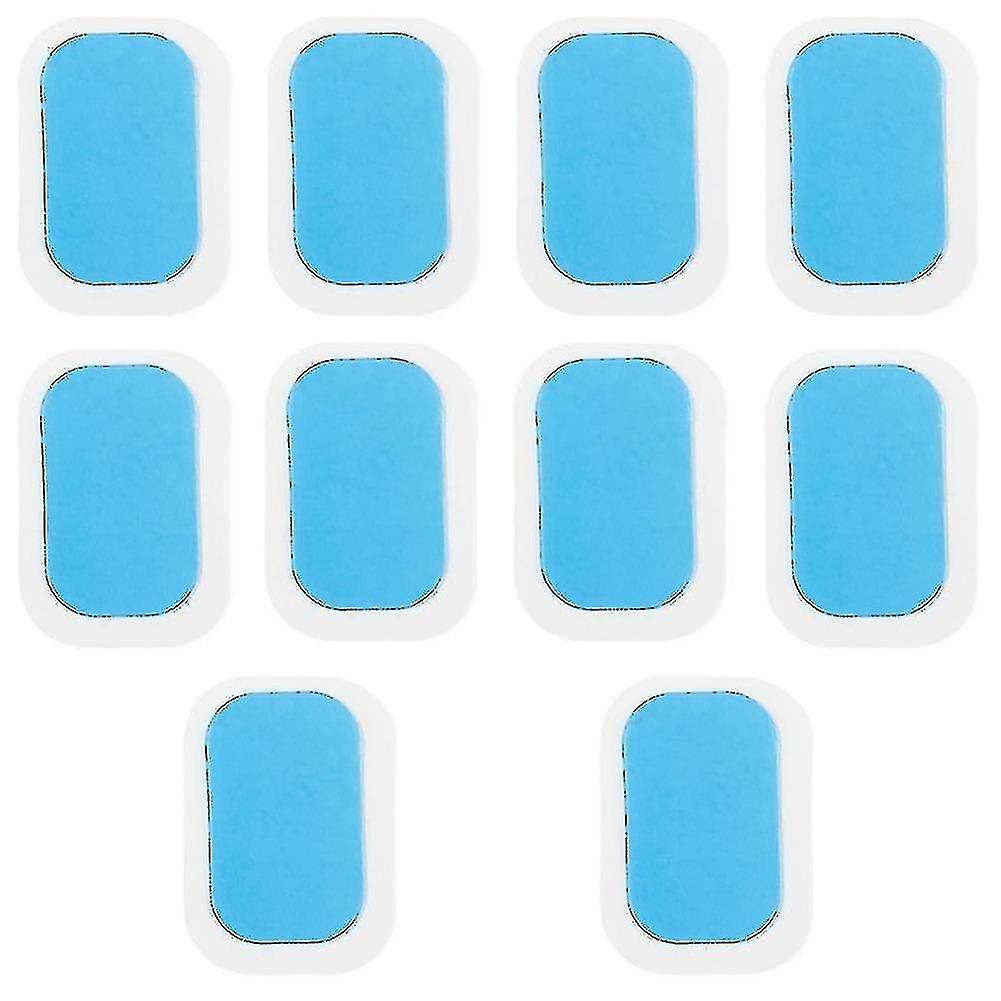 Blue 10pcs Hydrogel Pads Abdominal Gel Stickers For Ab