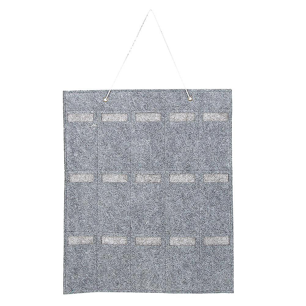 Felt Sunglasses Organizer – 15-Pocket Eyeglass Storage Bag, Wall Hanging