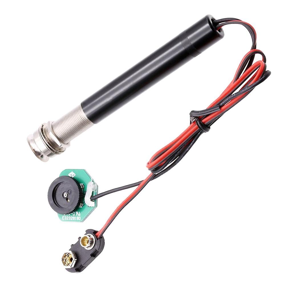 Acoustic Guitar Active Endpin Jack Preamp Piezo Pickup Kit Volume Control