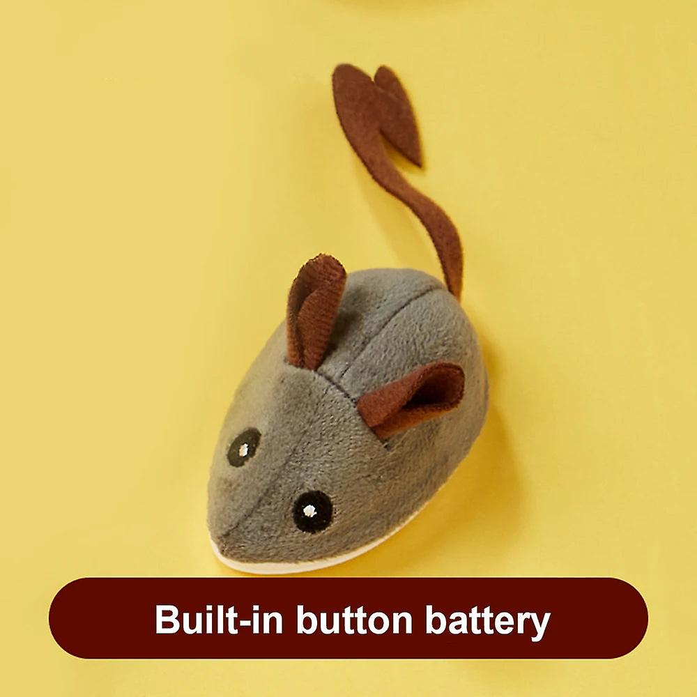 Smart Running Mouse Cat Toy Interactive Random Moving Electric Cat Teaser Toys Simulation Mice Kitten Self-playing Plush Toys