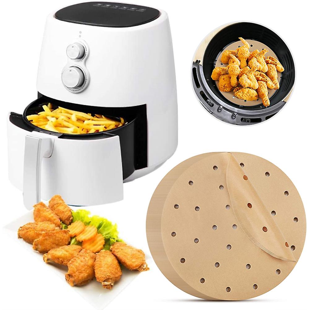Fryer Liners Waterproof Fryer Filter Paper Fryer Round Perforated Parchment Paper for Fryer
