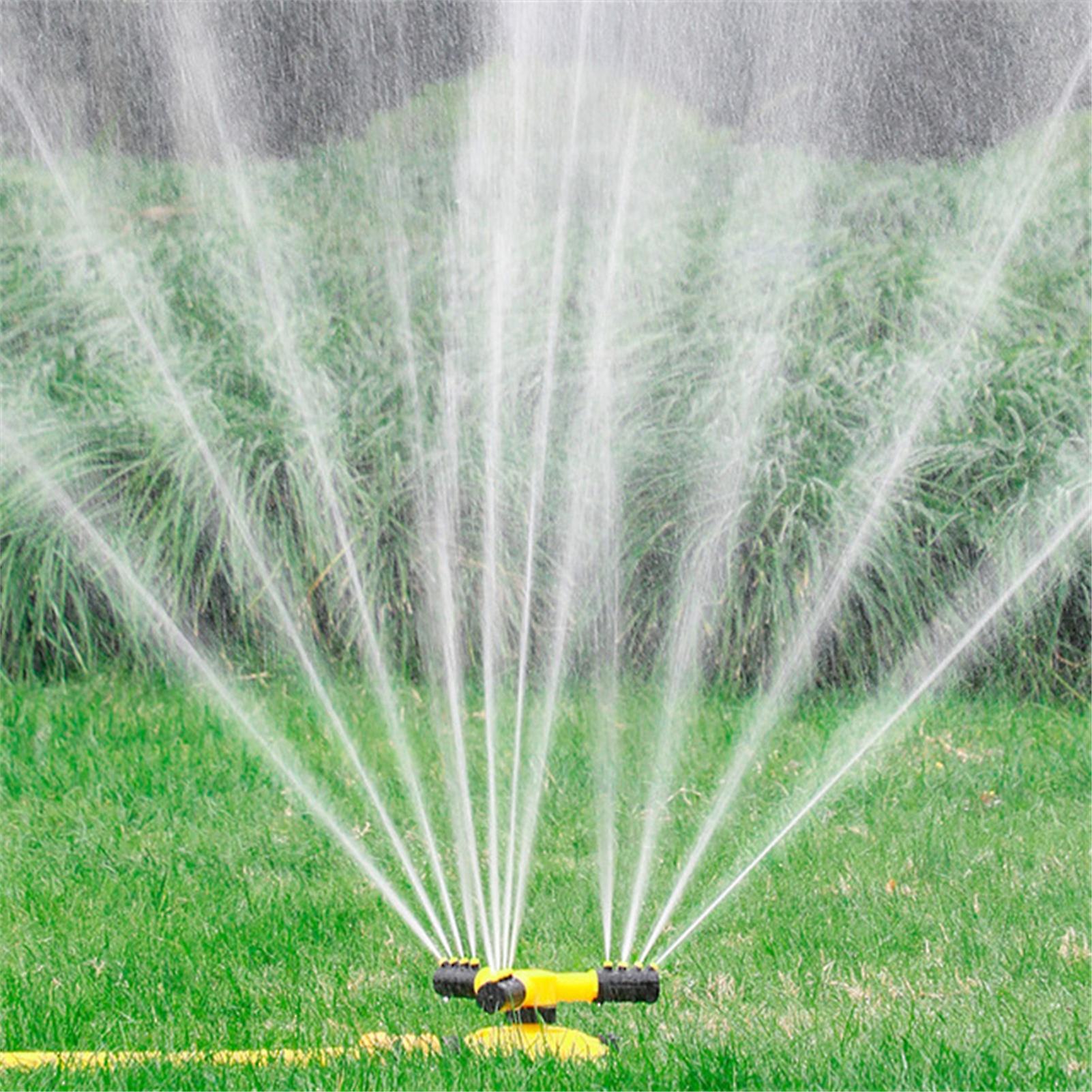 360° Automatic Rotating Lawn Sprinkler, Plastic, 500g Watering Device