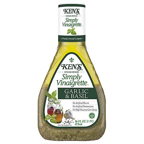 Ken's Steak House Simply Vinaigrette Garlic & Basil Dressing