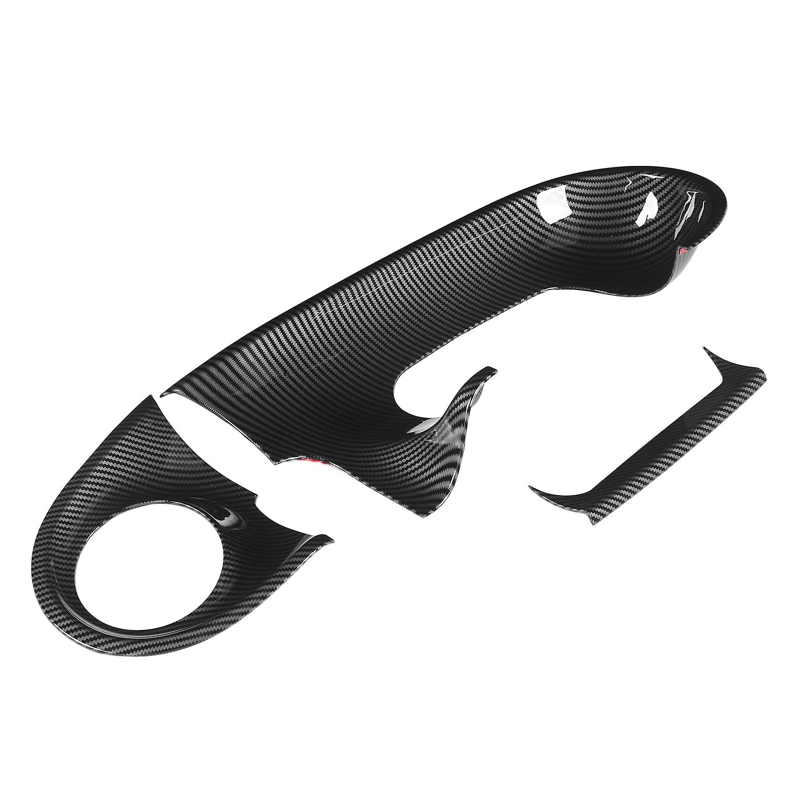 Garniture de tableau de bord 3 pièces en fibre de carbone pour Smart Forfour 5 portes à hayon W453 LHD 2015-2021