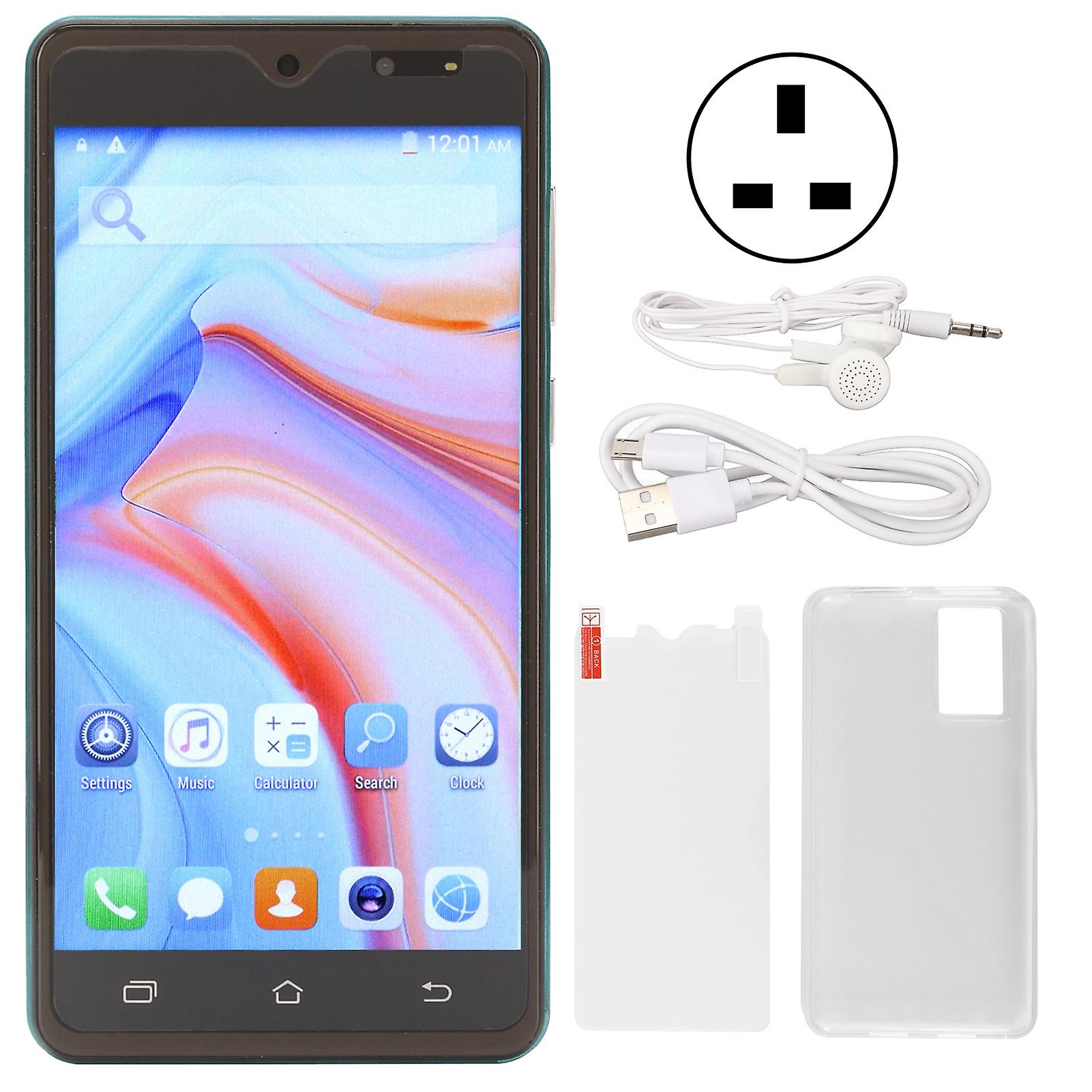 5.0" Android 11 Smartphone, Octa Core, UHD Display, 4800mAh Battery, Dual SIM, Green