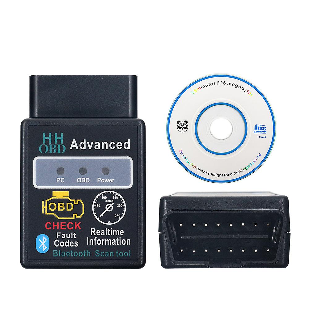 Hh Obd V2.1 Crystal Bluetooth Car Fault Detector Elm327 Obd2