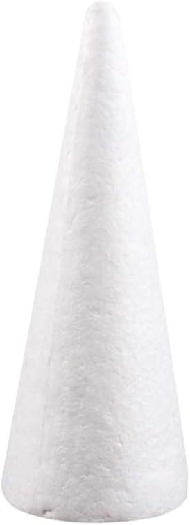 Foam Cones styrofoam Crafts for Cone Floral Mache Paper Craft block 30cm White Solid Foam DIY Cone C