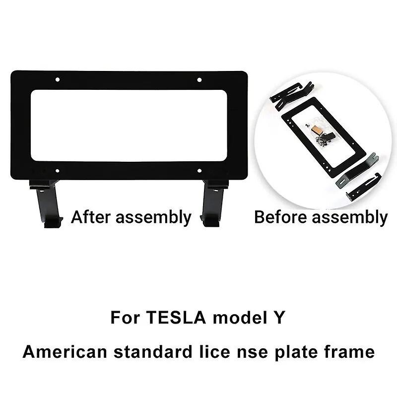 2023 Model 3 Anti-Theft Front License Plate Frame For Tesla Model 3 Y 2017-2023 No Adhesives No Drill License Plate Bracket New