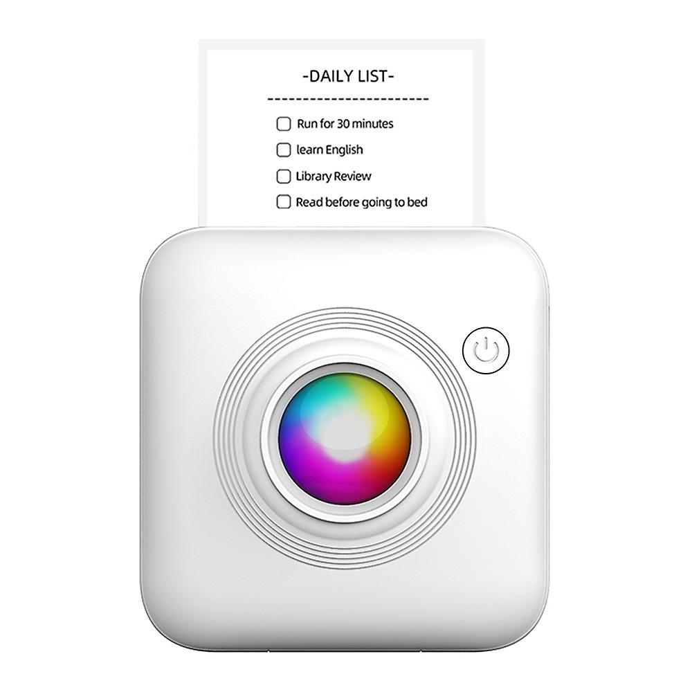 Mini Pocket Printer Portable 58mm Thermal Printer Machine Wireless BT Connection for Picture Label D