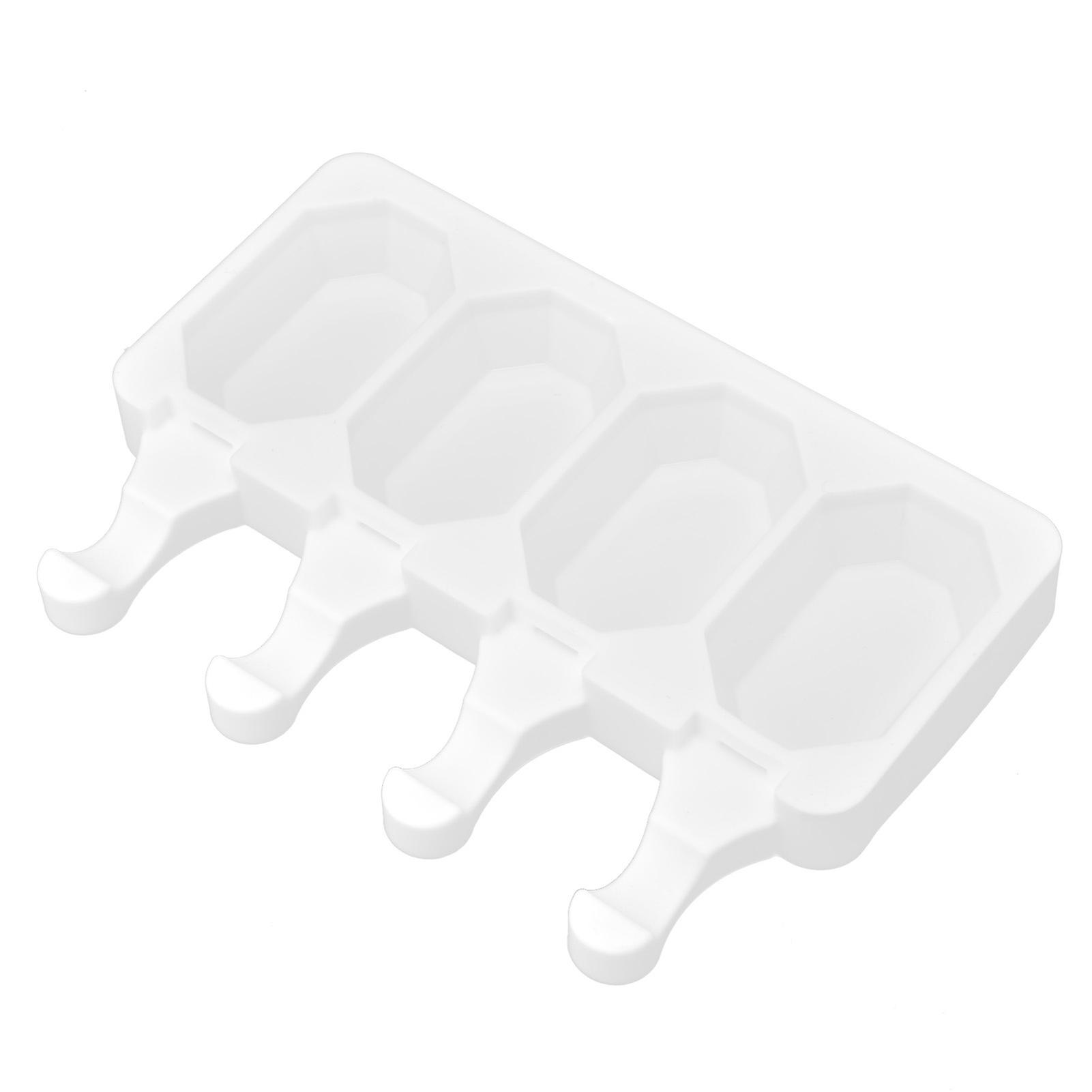 Multi Grid Silicone Ice Bar Mold 4-Grid Octagonal White 52-80g