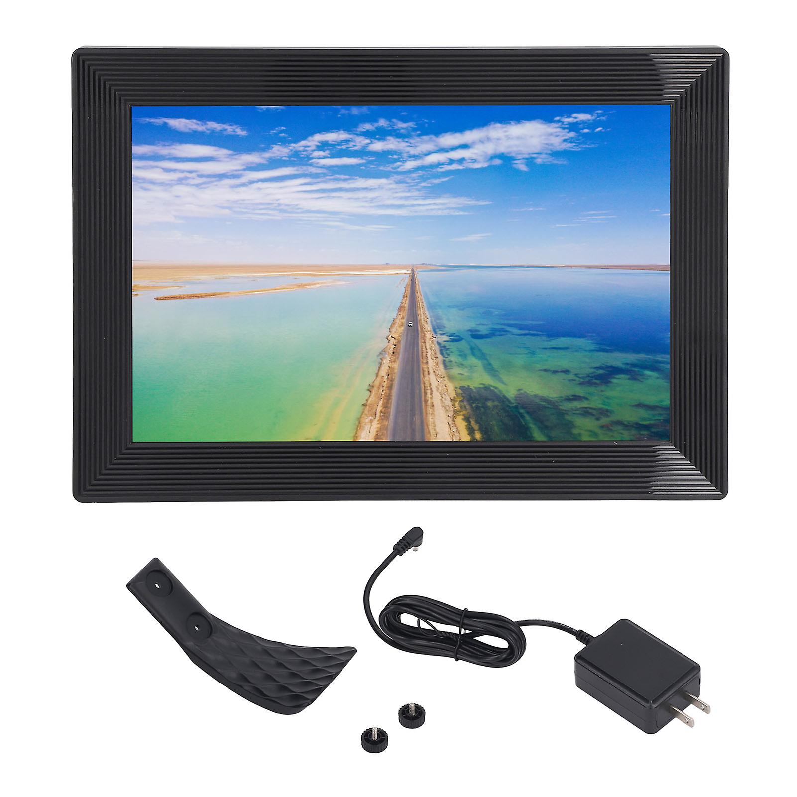 10.1" WiFi Digital Photo Frame US Plug: IPS Touch, 16GB Storage, Auto Rotate, Easy Sharing