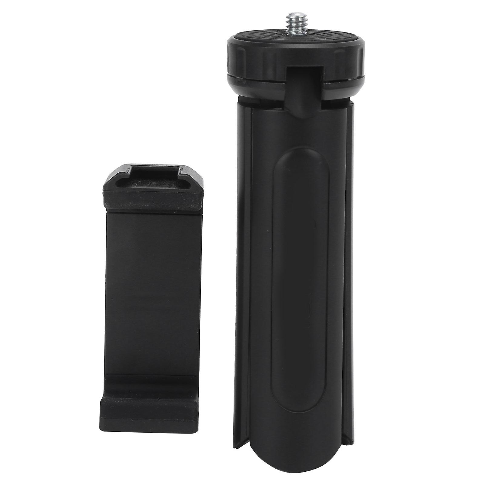 Manbily Phone Tripod Mini Desktop Cell Phone Tripod Stand Holder with Cold Shoe for Live Streaming