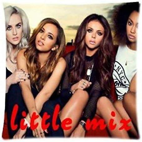 ハッピーアップルアメージングギフトコットンクッションカバーリトルミックス4人の女の子グッドスロー枕ケース(45x45cm)