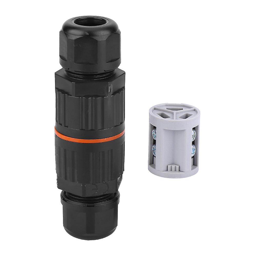 IP68 Waterproof Electrical Cable Connector, Junction Box Outdoor Underground Waterproof 3 Pin External Cord Boxes(3-Core Terminal) QWKUJ