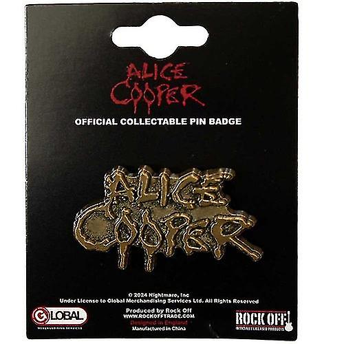 Alice Cooper Dripping Logo Badge
