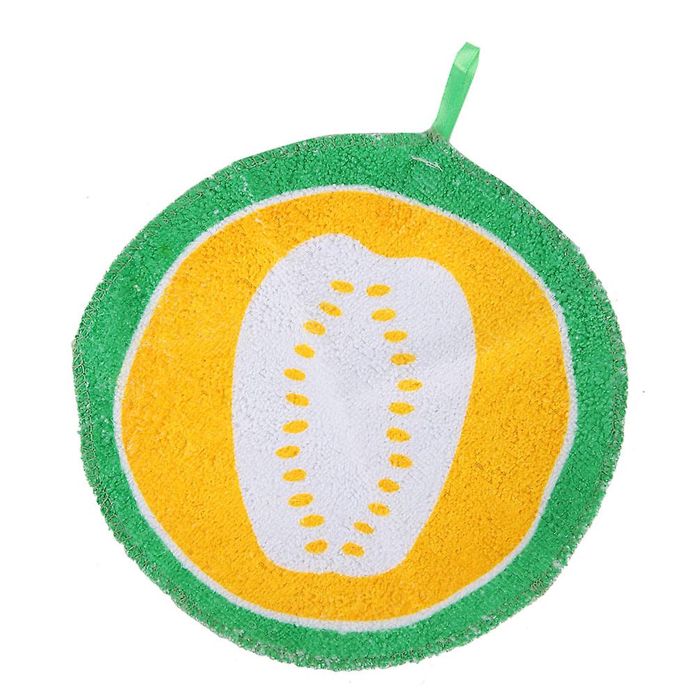 Fruit Pattern Hand Cleaning Towel Hanging Loop Washcloths Super Absorbent Hand Towel