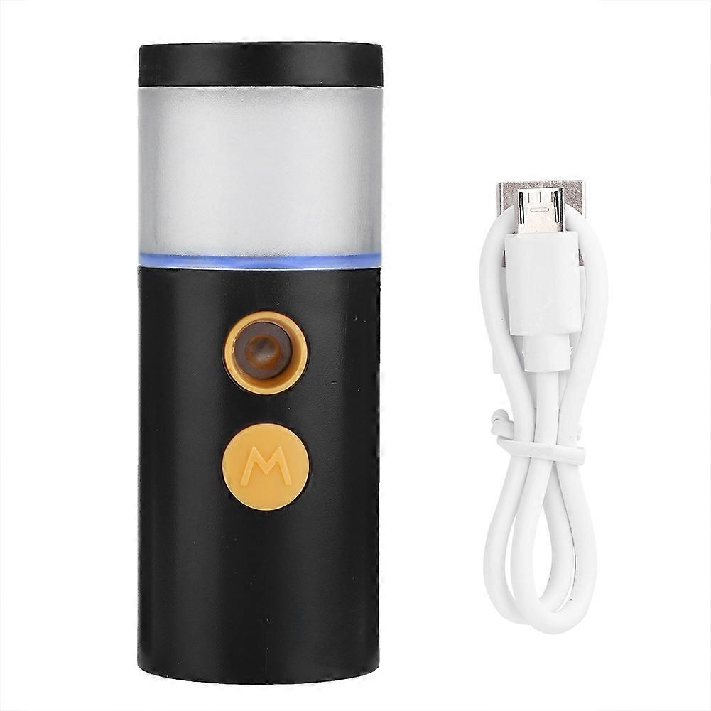 Rechargeable Portable Nano Spray Atomization Moisturizing Face Steaming Sprayer 20ml (black)