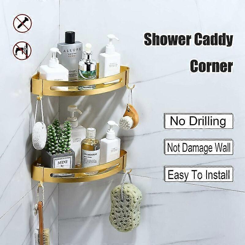 Shower shelf without drilling bathroom corner shelf Starlight bathroom ...