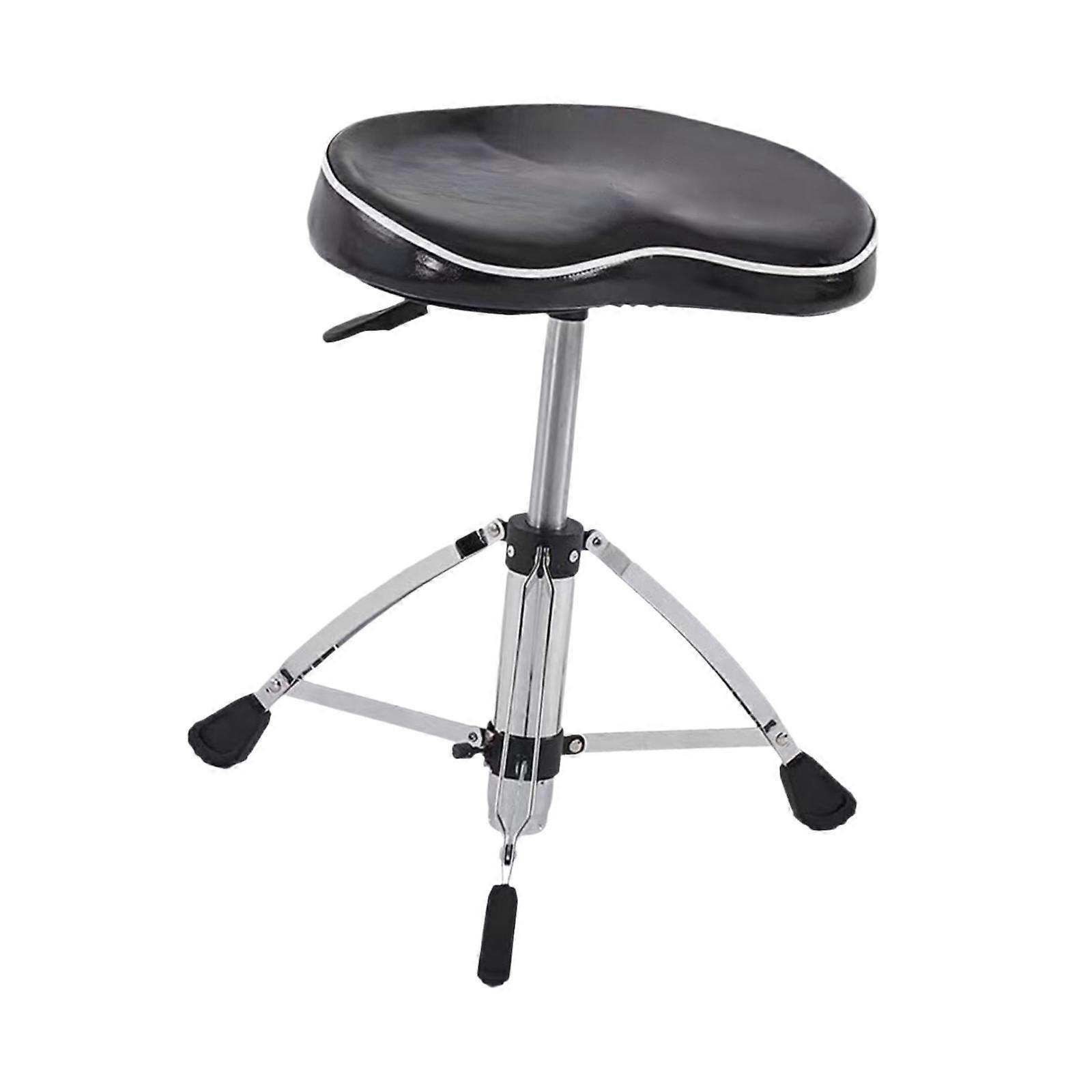 Drum Throne Comfortable Height Adjustable Motorcycle Style Swivel Drum Stool