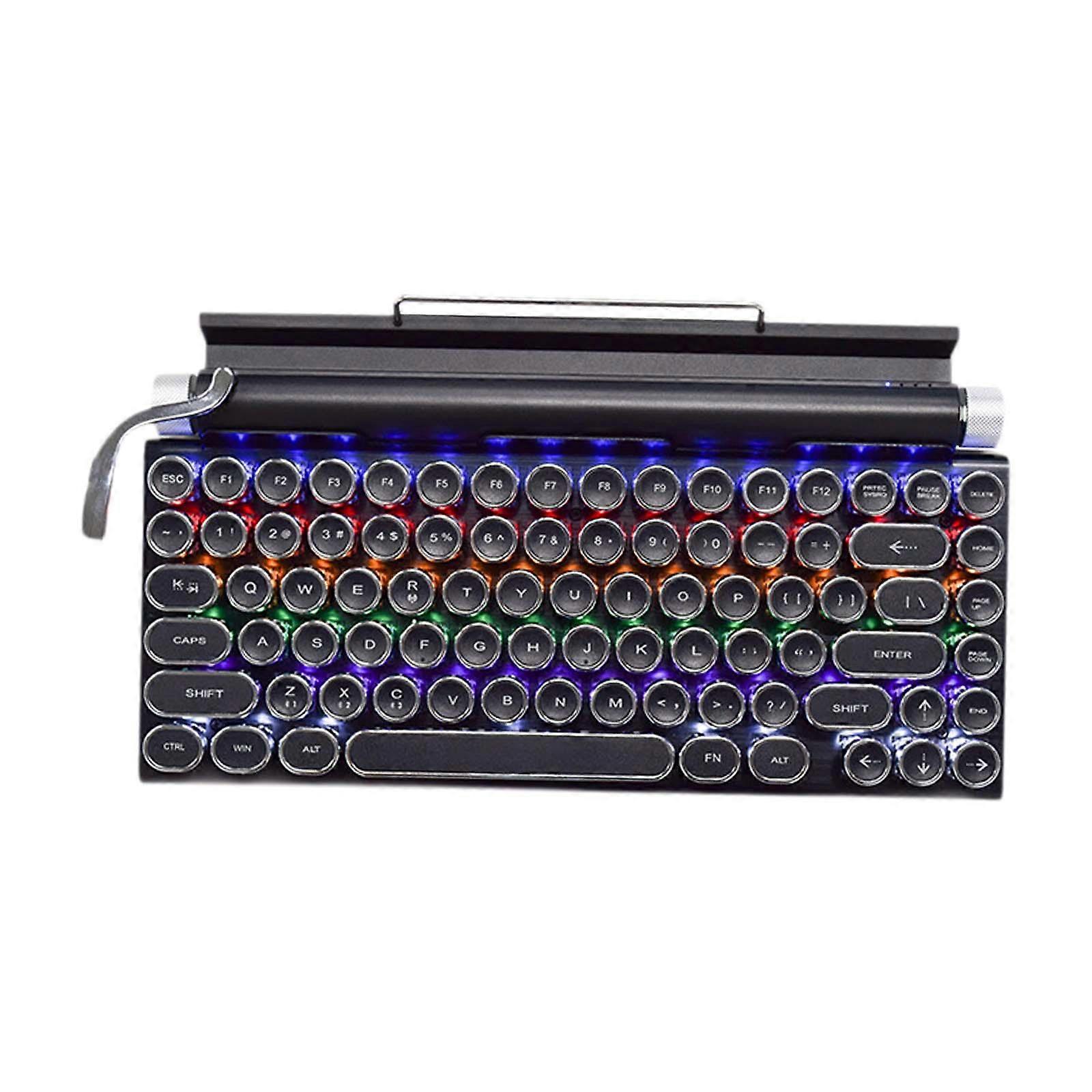 Mechanical Keyboard Solid Tablet PC Stand for Laptops Tabletop for Household Black