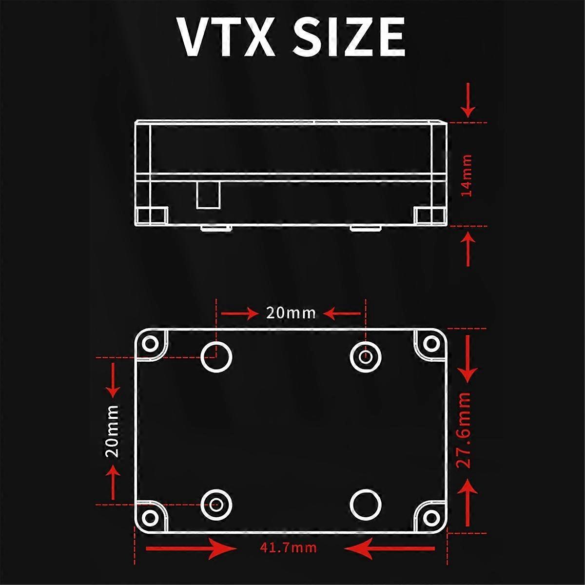 Für Axis Flying 3W 5.8G VTX FPV Video Transmitter Eingebauter Lüfter für FPV Long Range RC Drohne