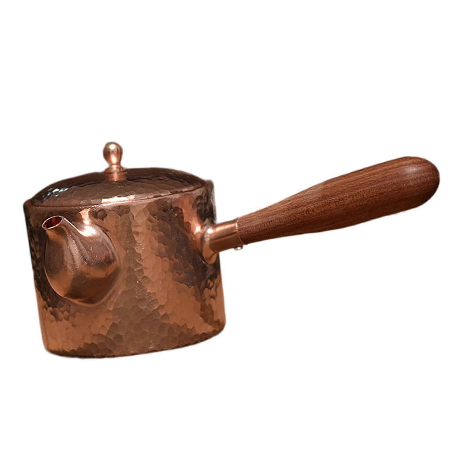 Çaydanlık 400ml Haşlanma Önleyici Kolu Bakır Çaydanlık Çay Evi Restoran için