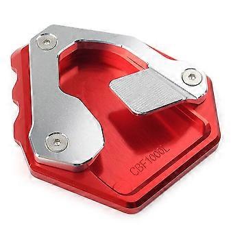 Side Stand Foot Kickstand Plate Pad Fit Honda Crf1000l (röd)( 1st)