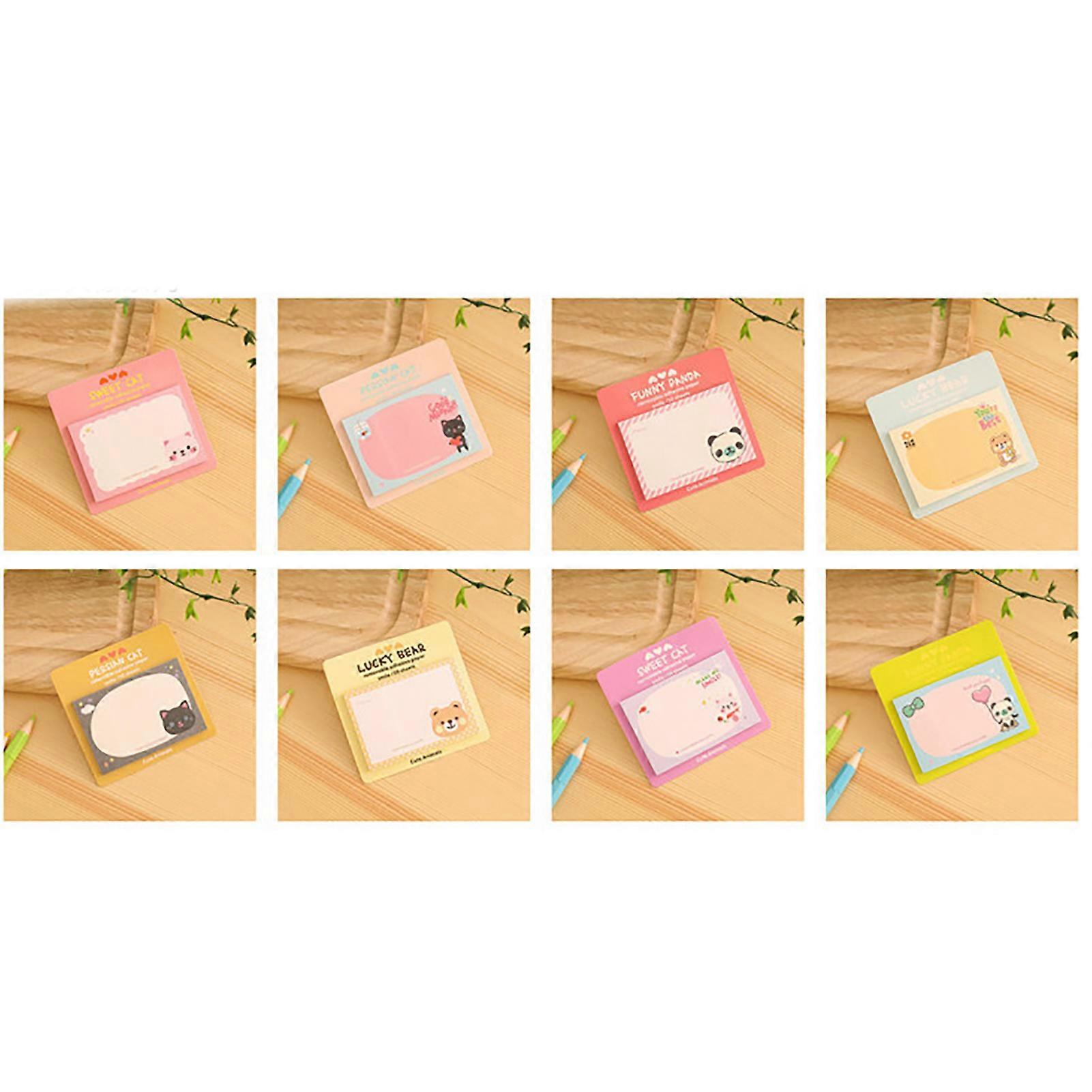 Cute Cartoon Sticky Notes Portable 20 Sheet Self Stick Notes Creative Square Notepad