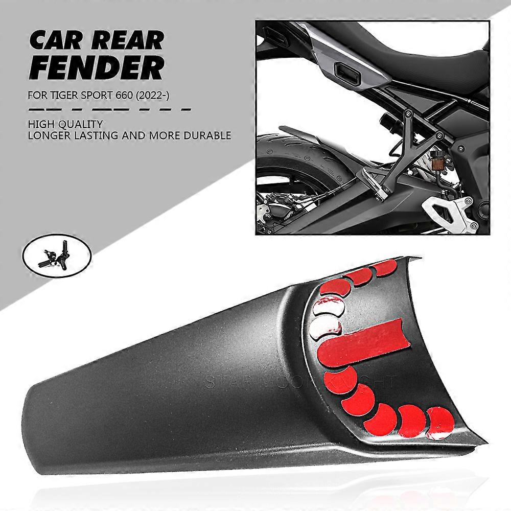 For Tiger Sport 660 2022 2023 - ABS Rear Fender Mudguard Extender Matte Black Mudflaps Extension