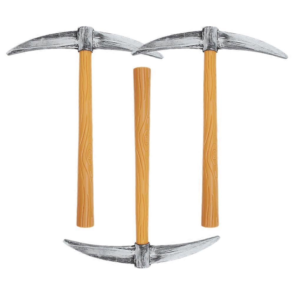 3pcs Simulation Spitzhacke Spielzeug Zwerg Cosplay Kleine Spitzhacke Requisite Cosplay Party Bühne Leistung Versorgung